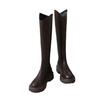 V-mouth Boots Women's Thick Soles 2025 New Winter But Knee Small Internet Celebrity Thin High Knight Boots
