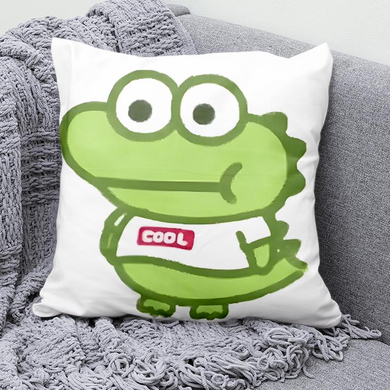 Cute Alligator Sofa Pillowcase Dormitory Decoration Office Living Room Home Pillowcase
