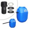 Rain Barrel Hose Nozzle Durable Thick External Thread with Washer Barrel Duct for Rain Barrels Ponds Aquariums Water Tanks