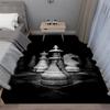Chess Pattern Carpet Mat Rug King Queen Rook Bishop Knight Pawn Theme Game Living Room Area Rug Protection