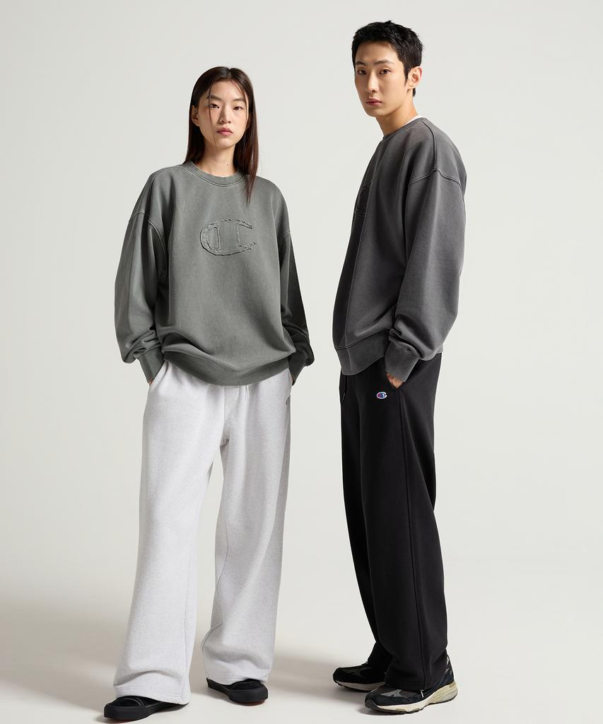 CHAMPION C-Logo Wide Fit Sweatpants Navy