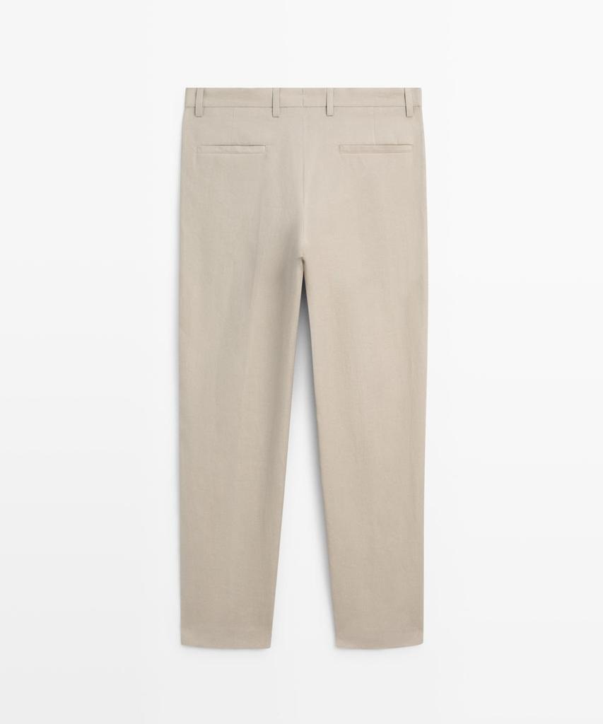 Masimodutti Linen Suit Pants