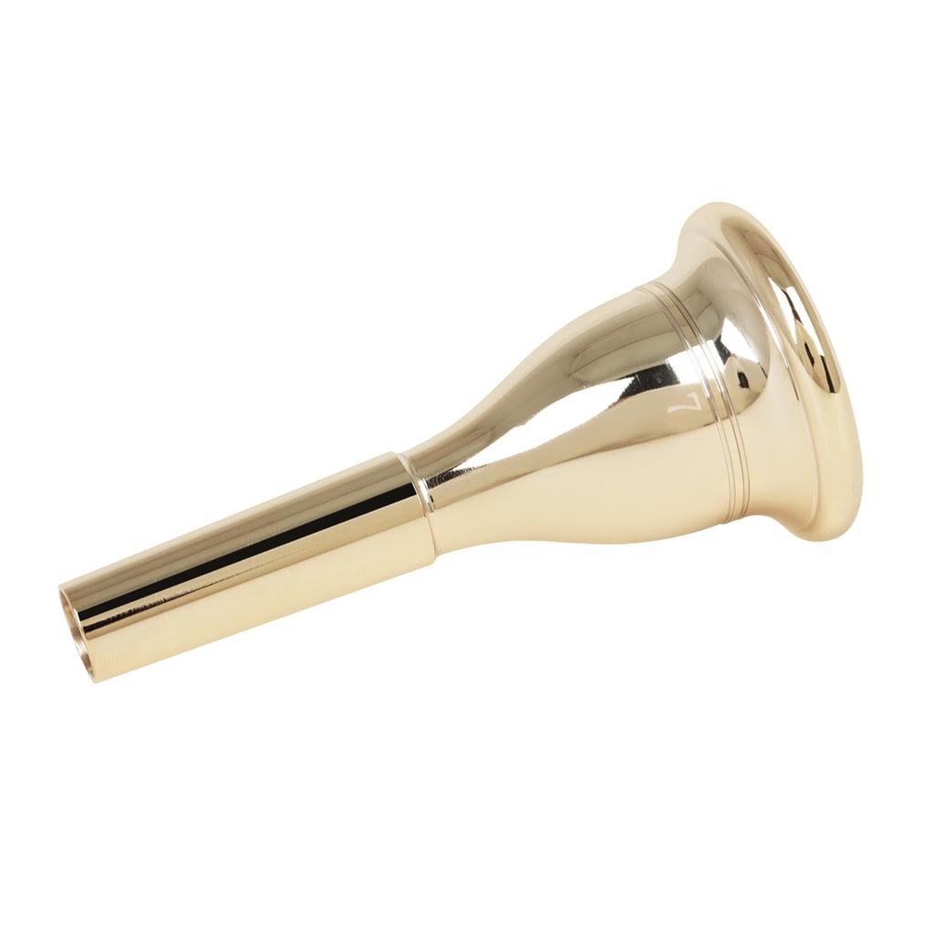 Tuba Mouthpiece Solid Durable Brass Construction Silver Plated Musical Instrument Accessories