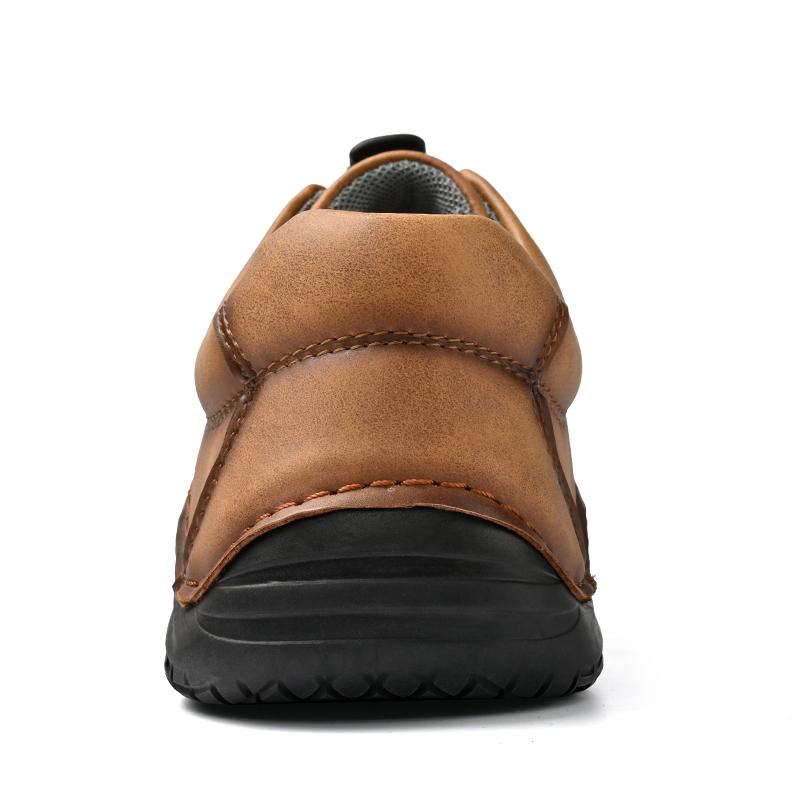 Nya Herrskor av Hög Kvalitet Bekväma Läder Vardagsskor Andningsbara Loafers Handstygnad Sula Körskor för Män Plusstorlek