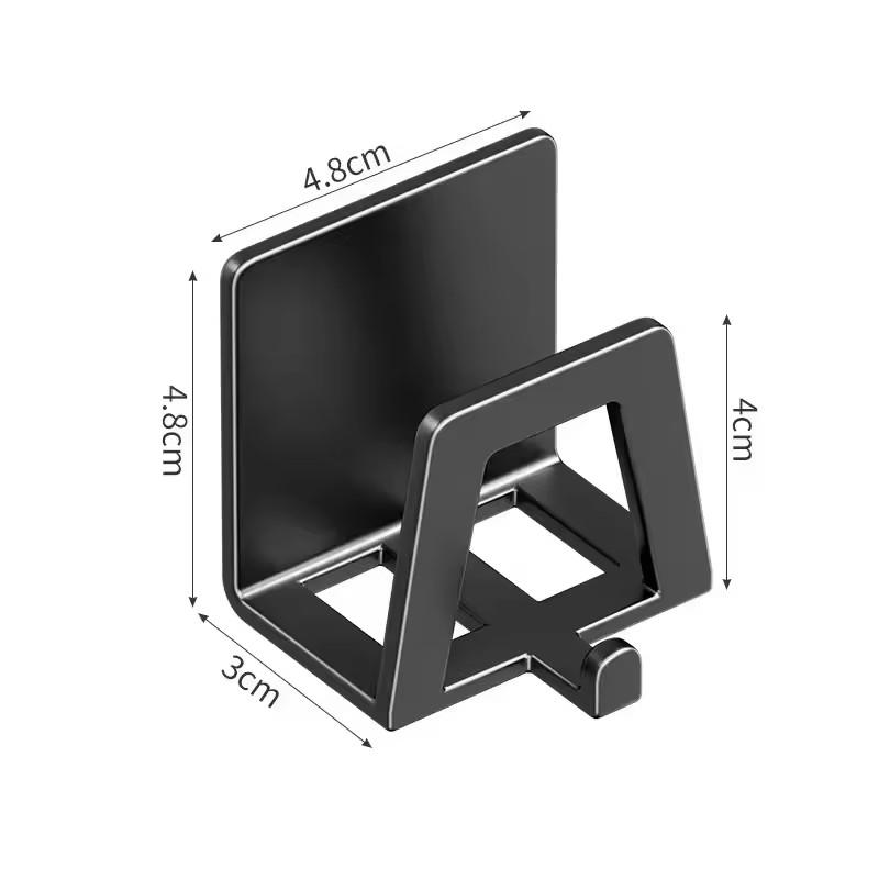 

1/5PCS Stainless Steel Sponge Holder Self Adhesive Sink Drain Rack Kitchen Wall Hook Storage Organizer Drying Shelf for Sponges 1PCS чёрный