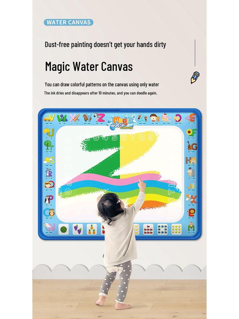 Magic Water Drawing Mat - 100×80cm Colorful Painting & Writing Blanket for Kids