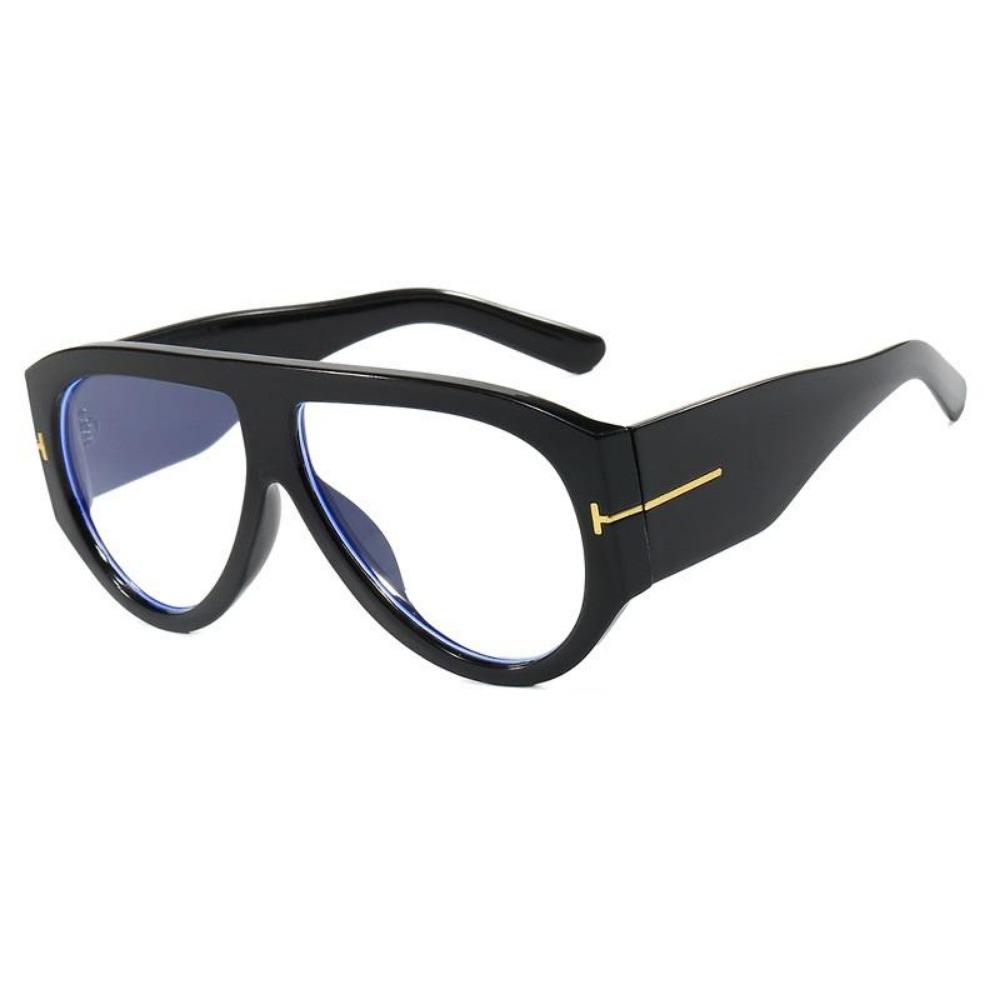 Brand Oversized Pilot Glasses Frames Men Women Fashion Big Frame Transparent Computer Glasse Vintage Luxury Designer  sunglasses
