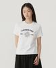 COVERNAT WOMAN Regular Fit Arch Clover Heart T-Shirt White