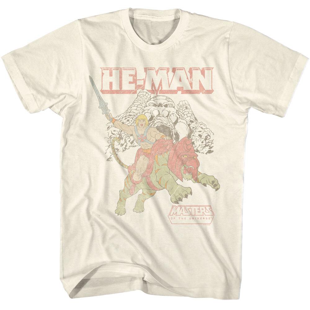 Masters Of The Universe He-Man Battle Cat Castle Grayskull Men T Shirt S