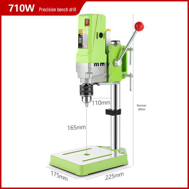 Compact 220V High-Power Bench Drill: Multi-Functional, Industrial-Grade, High-Precision Drilling Machine