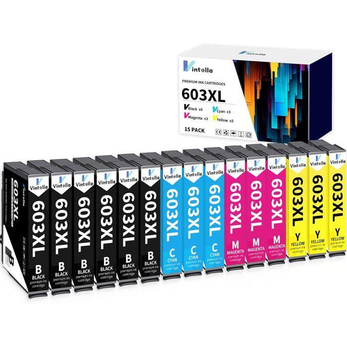 TRAHOO-603XL Ink Cartridge for Epson 603 XL Multipack for Epson Expression Home XP-2100 XP-2105 XP-2150 XP-2155 XP-3100[J200]