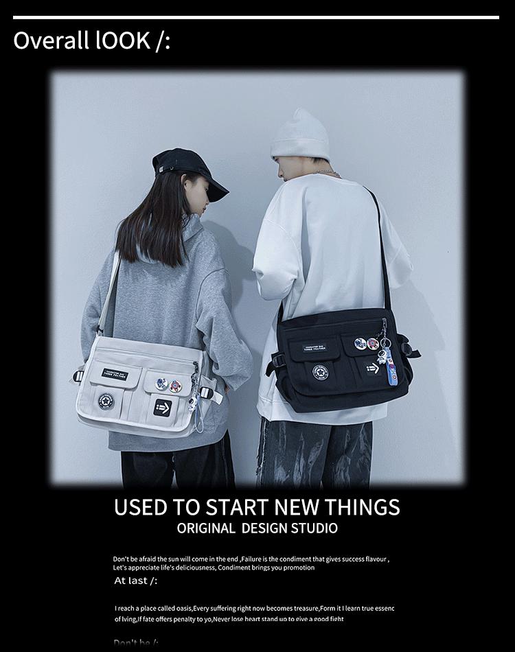 2026 Spring Multi-Functional Unisex Shoulder Bag: Large Capacity, Crossbody & Briefcase Style