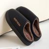 Indoor couple cotton mop warm winter cotton waterproof outer wear slippers home non-slip winter velvet thick bottom