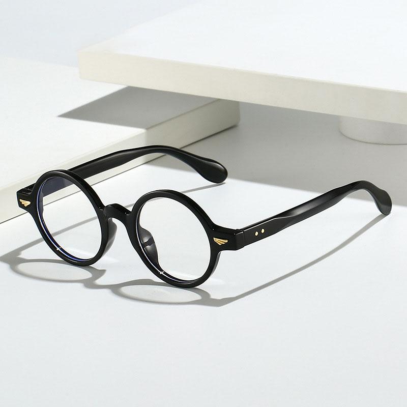 Round Shape Decorative Glasses Fashion Stylish Anti Blue Light Men Glasses Frame High Quality Women Glasses
