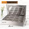 12-Compartment Stainless Steel Seasoning Box