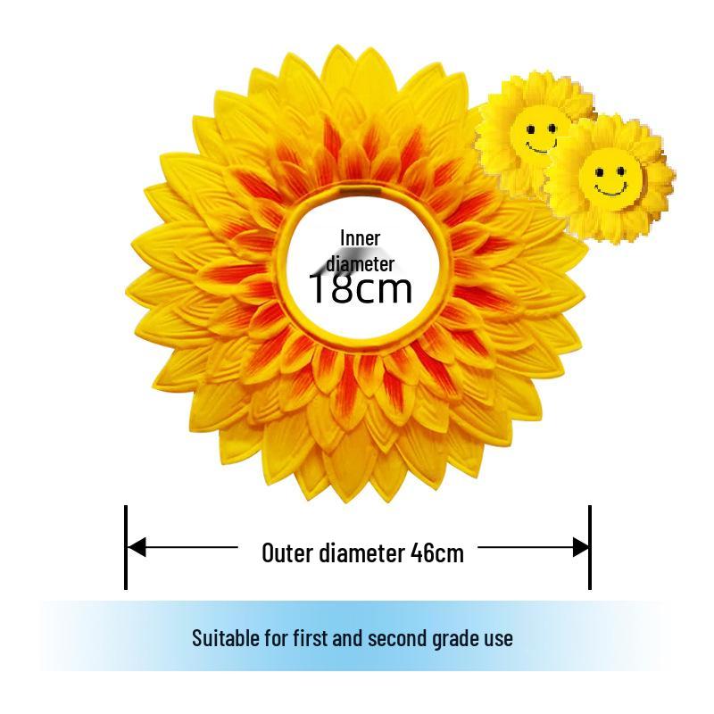 Children's Sunflower Headgear for Dance and Sports Events