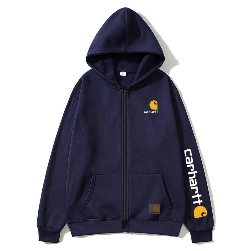 Carhartt Print Reißverschluss Hoodie für Damen & Herren: Trendige Herbst-/Winter-Oberbekleidung
