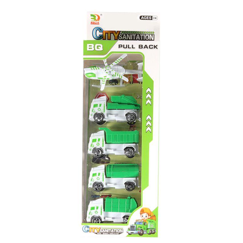 Toy Cars Truck Helicopter City Engineering Set With Safe Non-toxic Plastic For Kids