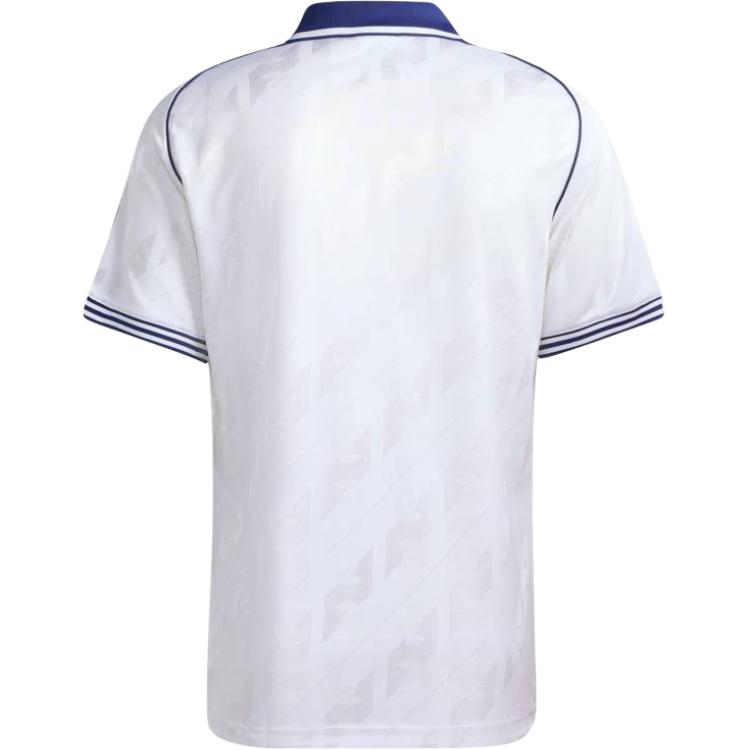 Adidas Originals Real Madrid Logo Pullover Short Sleeve Football Shirt Men tops KC7803