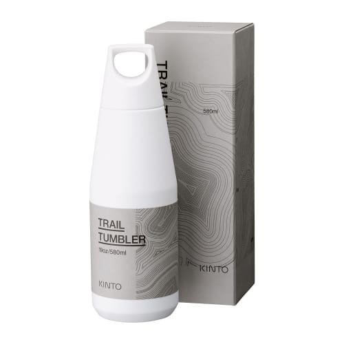 KINTO Trail Tumbler, 580ml, White, Double-walled Vacuum Wall, Insulates Hot and Cold Drinks, 2021