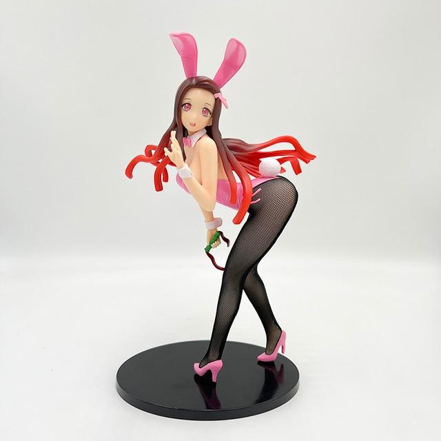 Buy 25cm Kimetsu No Yaiba Kamado Nezuko Sexy Anime Figure Demon Slayer  Nezuko Bunny Girl Action Figure Japanese Adult Model Doll Toy at affordable  prices — free shipping, real reviews with photos —