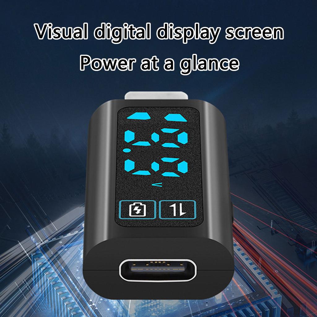 Type C Adapter USB C To USB C Adapter PD100W Fast Charger For Quick Charge And Data Transfer Real Time Power Monitoring