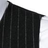 2024 Autumn Men's Fashion Slim Fit Double-Breasted Striped Vest Waistcoat