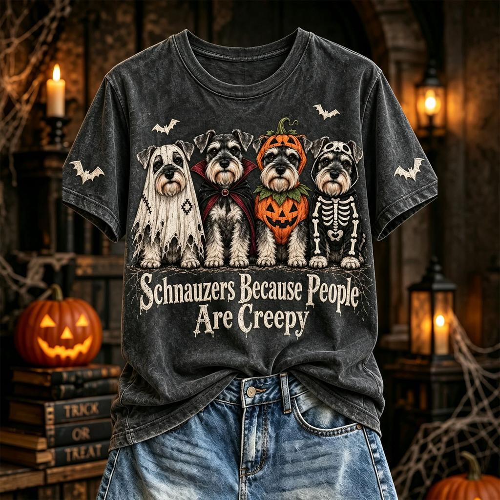 Women's Halloween Letter Print T-Shirt, Casual Crewneck Short Sleeve Tee, Everyday Wear