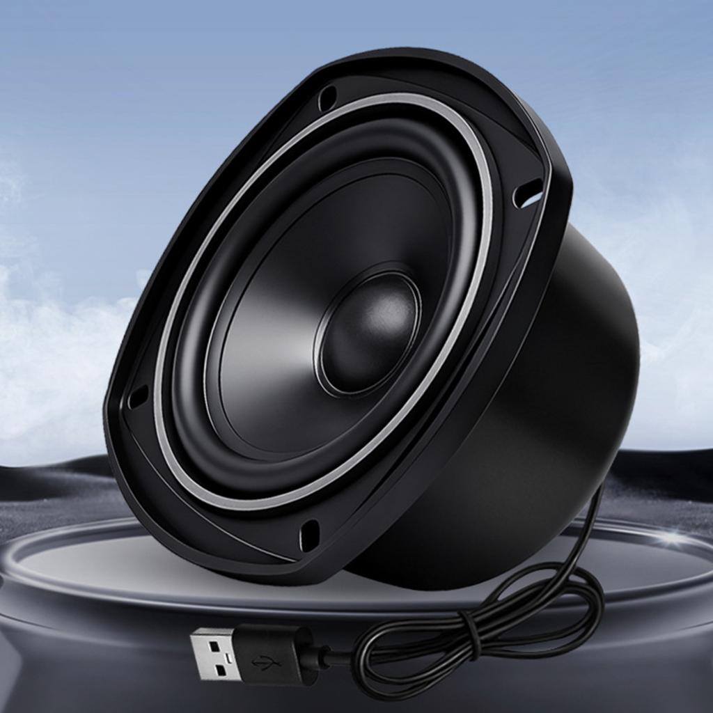 4Ohm 15W Metal Body USB Speaker With Wide Frequency Ranges For Home Office And Car Use