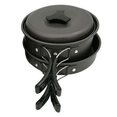 Set di pentole da campeggio Utensili da cucina per falò Set da cucina pieghevole Portatile per escursionismo all'aperto Zaino in spalla