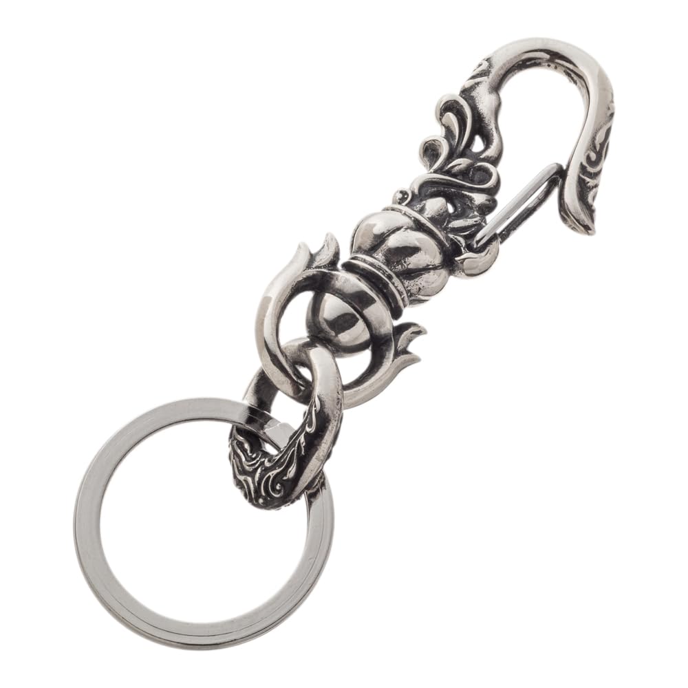 

Artemis Classic Hook Carabiner Key Silver and Brand Silver Key Key Key Stainless Steel Keychain, Ring, ACK0054, Accessory, Men s Women s, Jewelry,