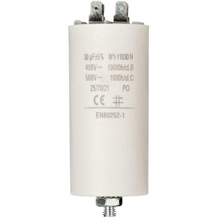 Pièces Détachées Fixapart W1-11030N Condensateur Uf 30,0 - 450 V + Terre