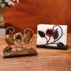 Rose Metal Napkin Holders Stable Tissue Storage Rack Desktop Paper Organizer  Dining Table