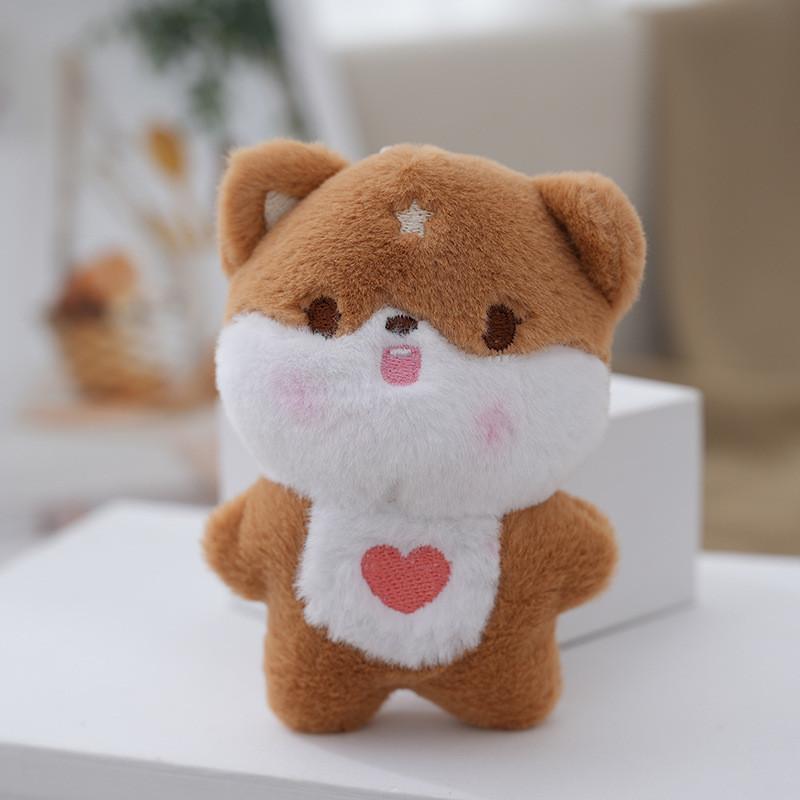 Adorable Cute Puppy Plush Toy Keychain Soft Stuffed Animal Bag Charm Doll Figure