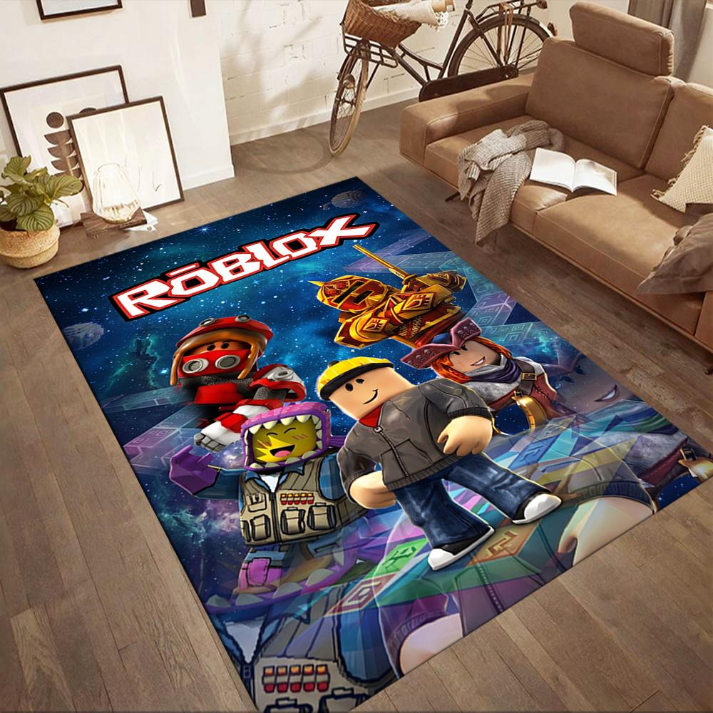 Roblox 234 Area Rug Perfect for Dormitory Bedrooms Study room Balcony Antislip Carpet Office home decor Luxury Gift for Birthday, Christmas, Wedding