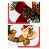 Christmas Red Velvet Bow Bell Pendant Tree Decoration