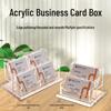 Multilayer Transparent Acrylic Business Card Holder & Display Clip