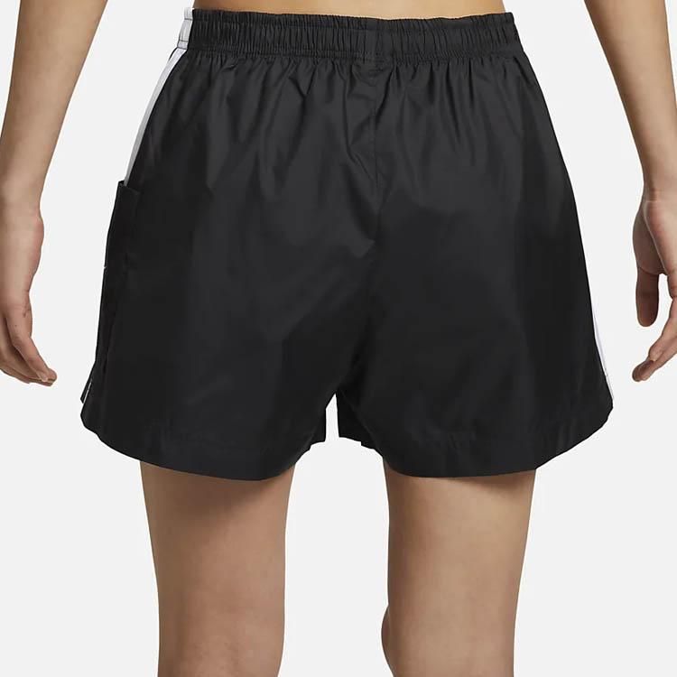 Nike Solid Color Logo Print Elastic Shorts Women shorts Black DQ3355-010