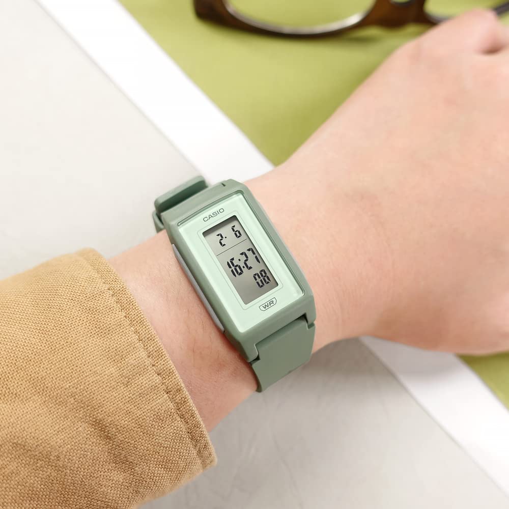 CASIO Digital Simple Wristwatch Unisex Watch for Business Easy To Use LF-10WH Women, Kids, Women, Children, Watch, (Olive)