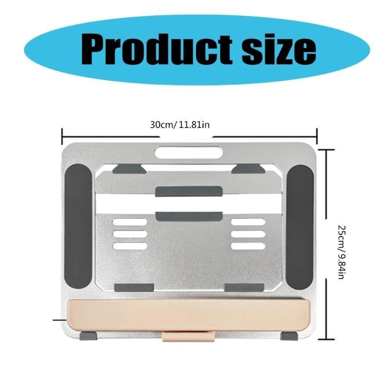 Aluminum Laptop Stand Drawing Tablets Holder Bracket Multifunctional for Tablets Pad Adjustable and With Arm Rest Pad