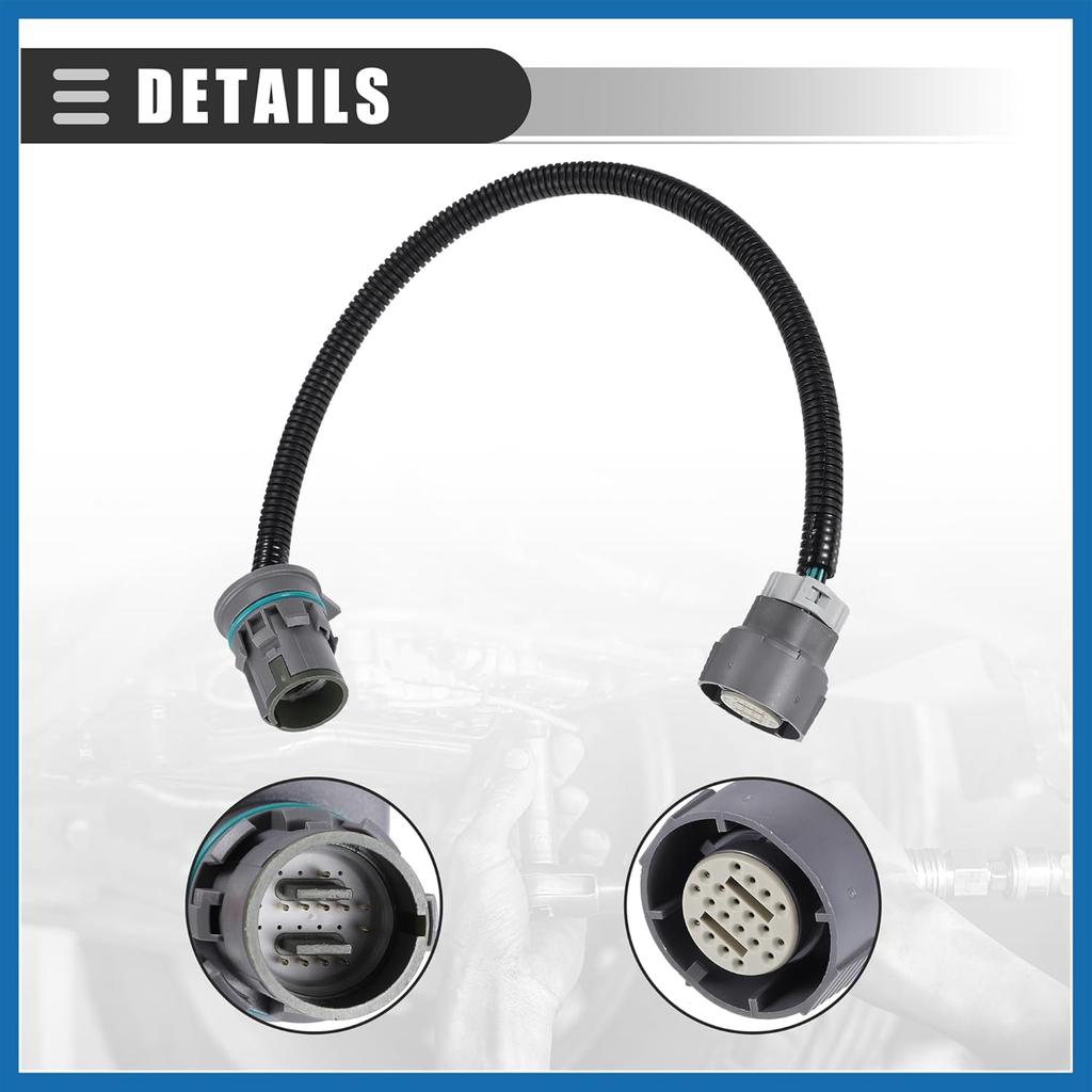 Transmission Adapter Harness Connector, Transmission Wire Adapter Harness, for 1998-2006 LS Series 4L60E to 4L80E Transmissions, Plastic, Black, 2pcs