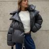 Winter Warme Baumwoll-Pufferjacken Damen Locker Parkas Mantel Vintage Brotjacke Oberbekleidung Büro Damen Gesteppte Kleidung