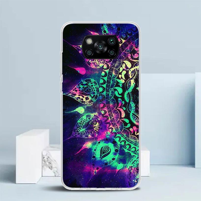 Coque de téléphone Mandala Tournesol Mandala Pour Xiaomi Poco F7 Ultra X5 X6 X7 Pro M7 Redmi 15C 15 13C 13 12C 12 10C 10 10A 9 9C 9A 9T C