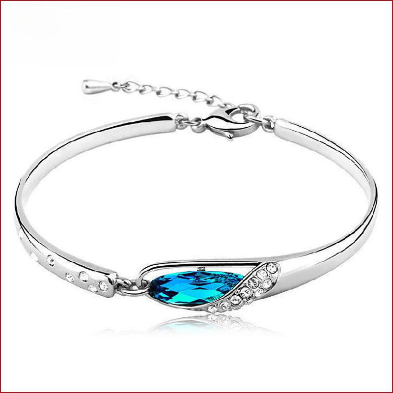 

Браслет Weihua Crystal Glass в виде туфельки: Корейские посеребренные украшения