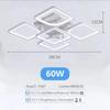 LED Modern Chandelier Living Room Bedroom Kitchen Remote Control Dimmable Luxury Lamp Ceiling Light Home Lighting Fixture