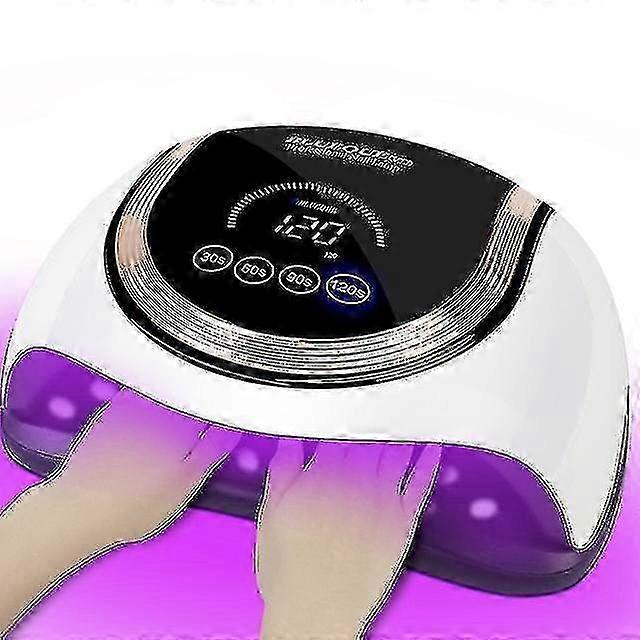 25-26 280w Uv Led Nail Lamp 57 Led 4 Timer Nail Dryer With Motion Sensing Memory Function Removable For All Nail Gel Light Home Salon Guanguan