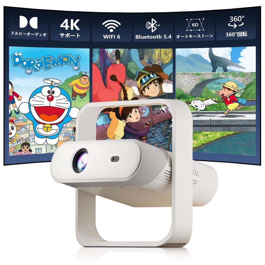 for 2026 Officially Licensed by Salange 4K 500 ANSI High Ceiling Automatic Keystone Dolby WiFi Bluetooth Home Outdoor Projector for Home Use [New &