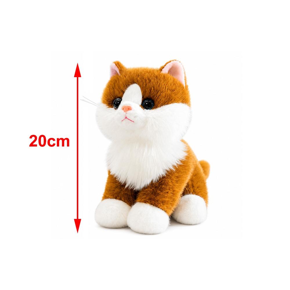 Cotton Realistic Stuffed Cat Doll Meow Sound Effect Simulated Cat Plushie  Home Decoration