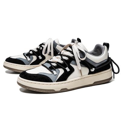 Hong Kong Style Design Low-top Casual Sneakers Men's Retro Footwear Male Trendy Shoes