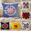 Red Hot Chili PPeppers Band Pillow Case Silky Elegant Comfort Sofa Bed Invisible Zipper